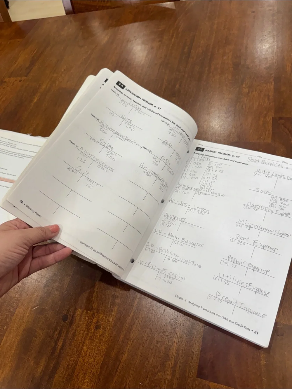 Accounting Textbook and Workbook Set 2000s